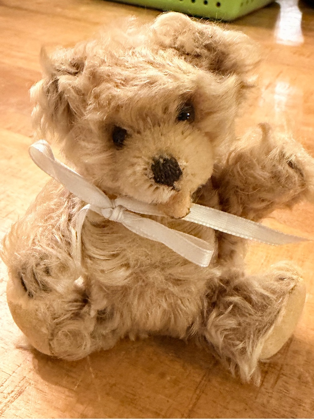 Vintage STEIFF ZOTTY Curly Mohair Lazy Bear 1960s
